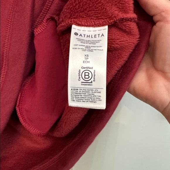 Athleta Cozy Karma Asym Pullover size XS. Very cozy! - Picture 6 of 7